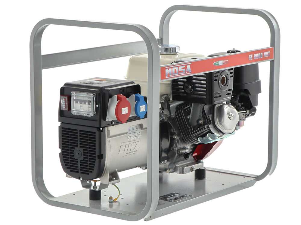 MOSA GE 8000 HBT - Benzin-Stromerzeuger 6.4 KW - 400V - Generator Made in Italy - Honda Motor GX390 – Bild 2