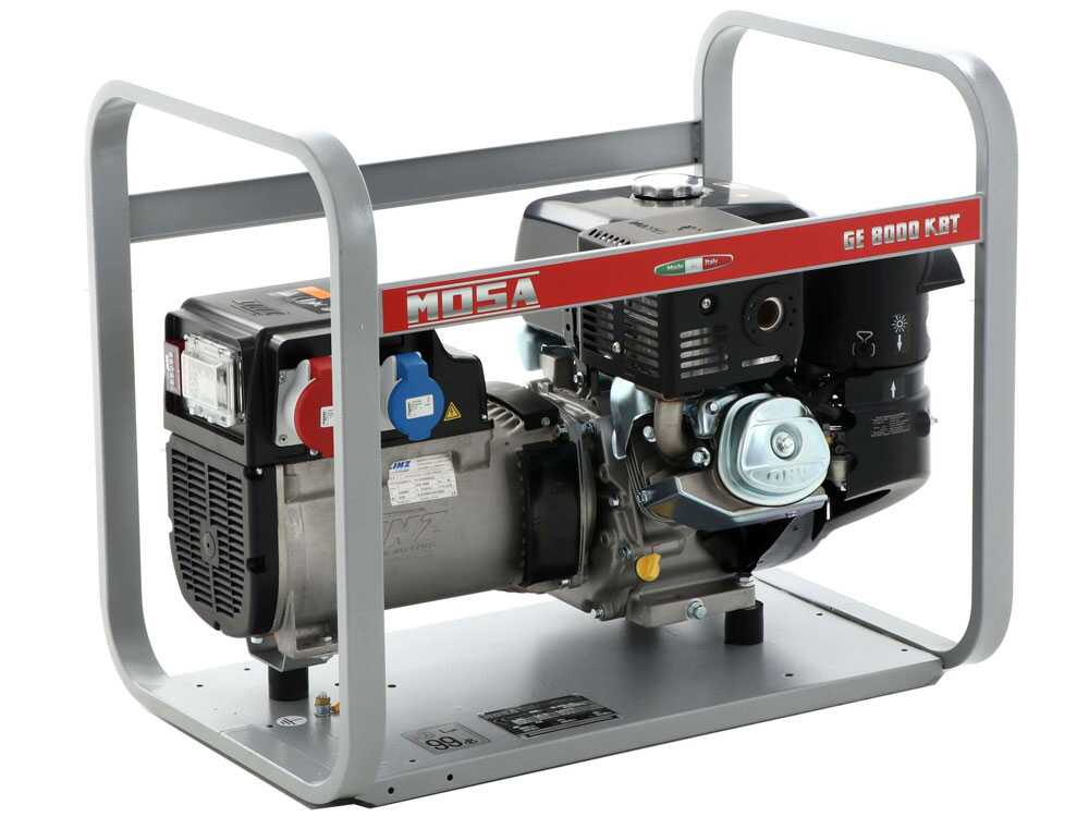 MOSA GE 8000 KBT - Benzin-Stromerzeuger 6.4 kW - Dauerleistung 5.6 kW - 400V - Motor Kohler CP CH440 – Bild 2