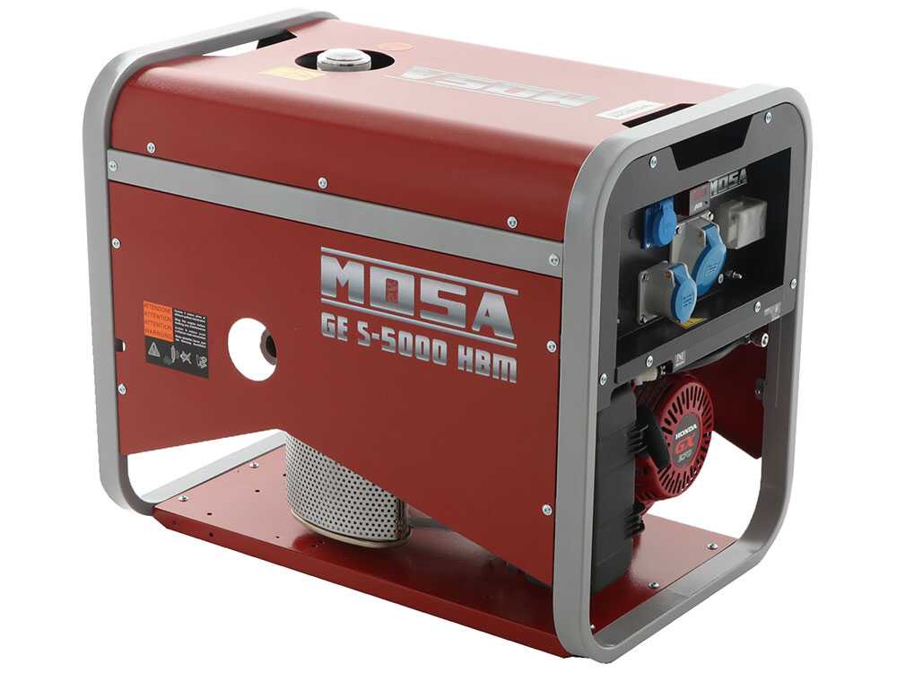 MOSA GE S-5000 HBM AVR - Benzin-Stromerzeuger mit AVR-Regelung 4.4 kW - Dauerleistung 3.6 kW - 230V - Motor Honda GX270 – Bild 2