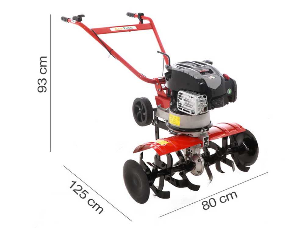 Motorhacke AgriEuro Rotalux 52A B55 mit B&S Motor 163 ccm - 1 Vorwärtsgang