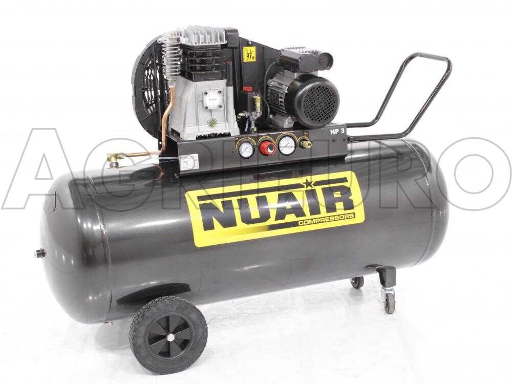 Nuair B 3800B/3M/200 TECH - Elektrischer Kompressor mit Riemenantrieb - Motor 3PS - 200Lt – Bild 4