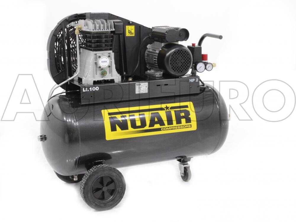 Nuair B2800 /100 CM2 - Elektrischer Kompressor mit Riemenantrieb - Motor 2PS - 100Lt – Bild 4
