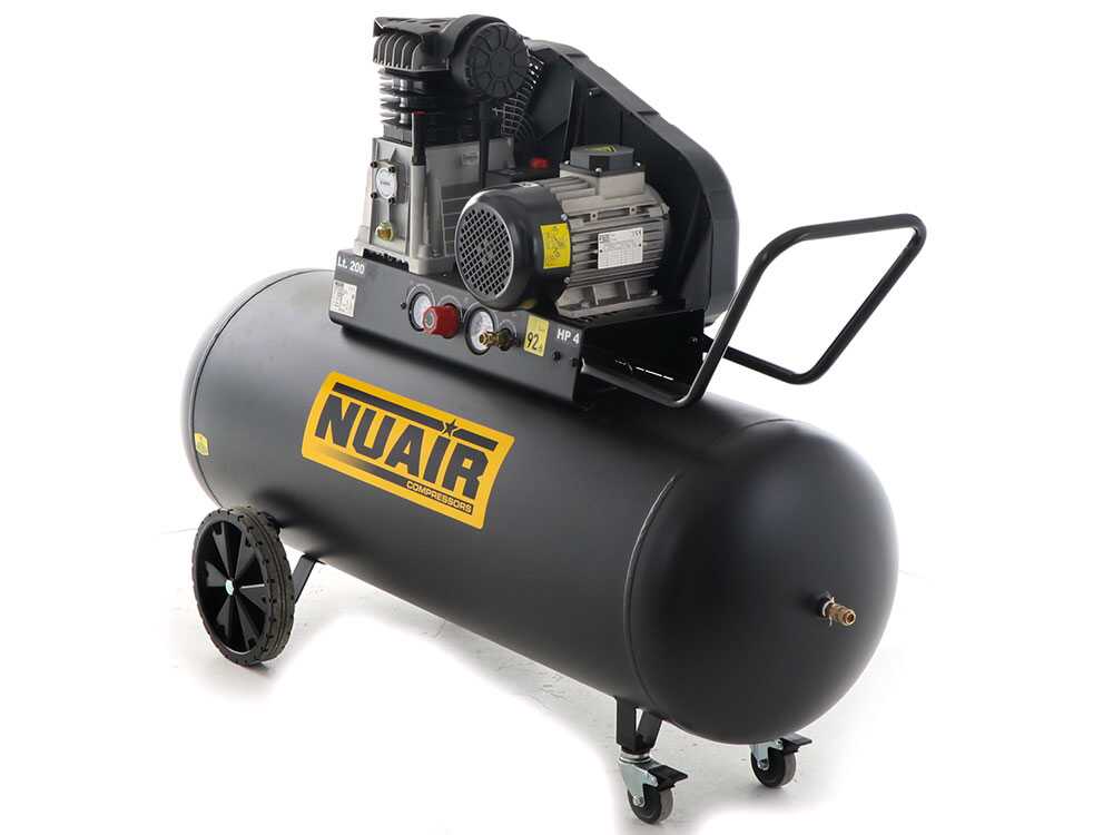 Nuair B3800B/4CT/200 Tech-Pro – Elektrischer Riemenkompressor 400V – 4-PS-Motor – 200 l – Bild 2