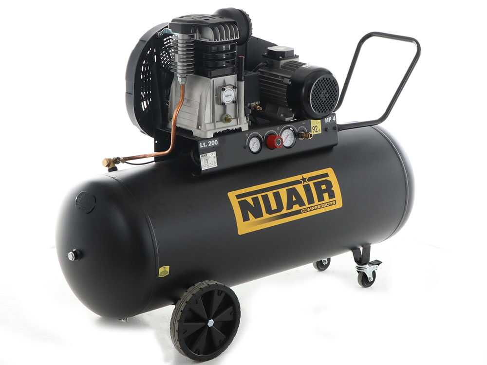 Nuair B3800B/4CT/200 Tech-Pro – Elektrischer Riemenkompressor 400V – 4-PS-Motor – 200 l – Bild 3