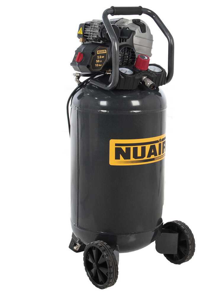 Nuair FU 227/10/50V - Tragbarer Elektrischer Kompressor - Motor 2 PS - 50 Liter – Bild 3