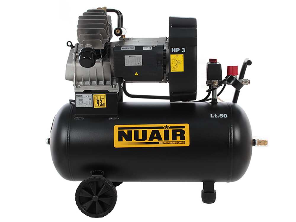 Nuair GVM/50 - Elektrischer Kompressor - mit Wagen V Kopf 3 PS Motor - 50 Lt – Bild 3