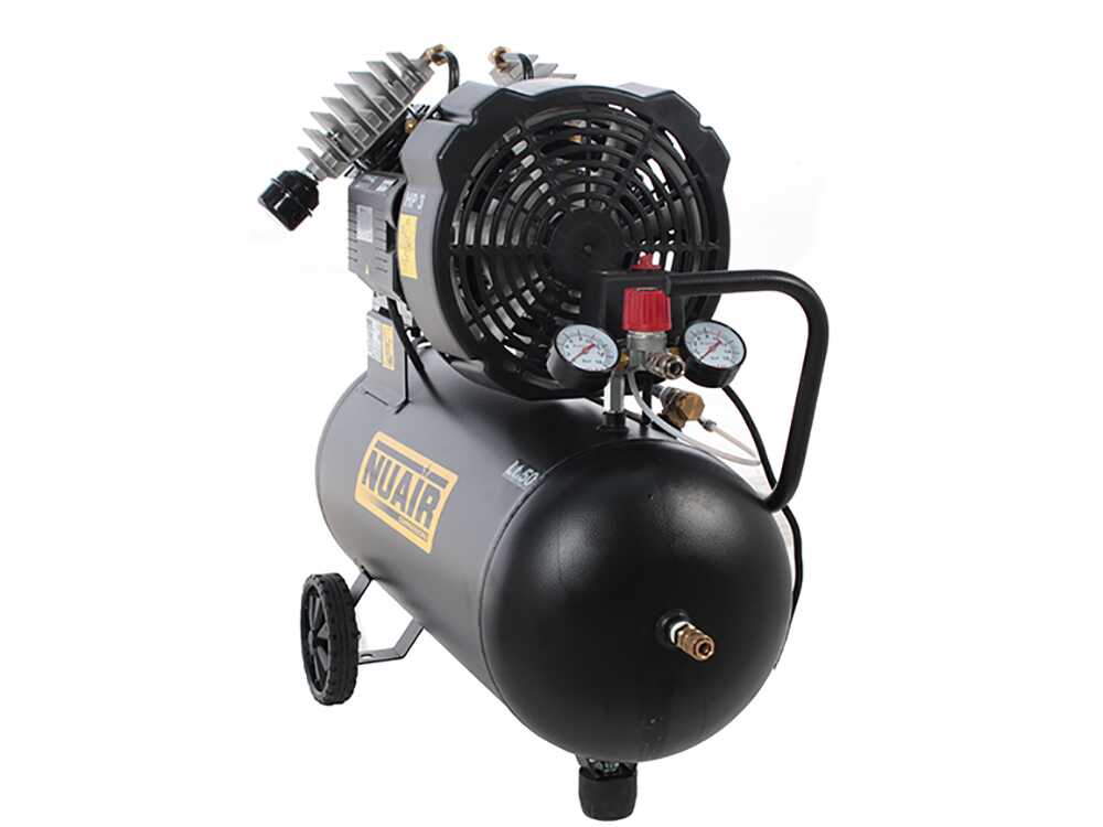 Nuair GVM/50 - Elektrischer Kompressor - mit Wagen V Kopf 3 PS Motor - 50 Lt – Bild 4