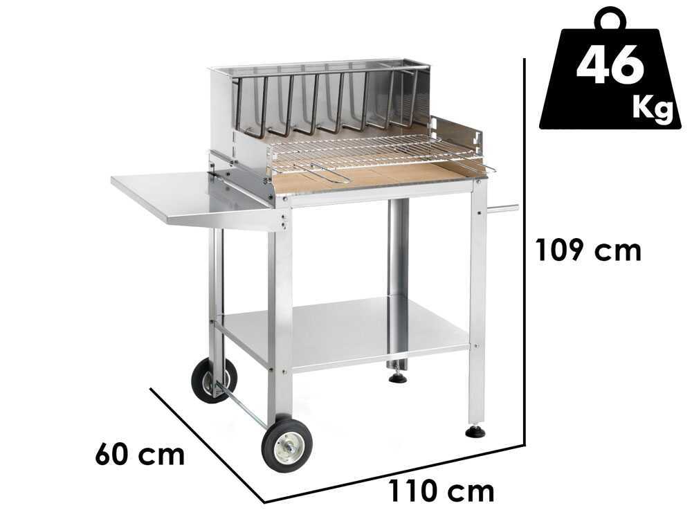 Ompagrill BetSteel 56690/X - Holz- und Kohlegrill