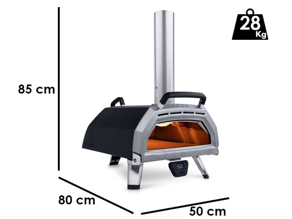 Ooni KARU 16 - Holzbackofen für Pizza - Backfläche  42x42 cm