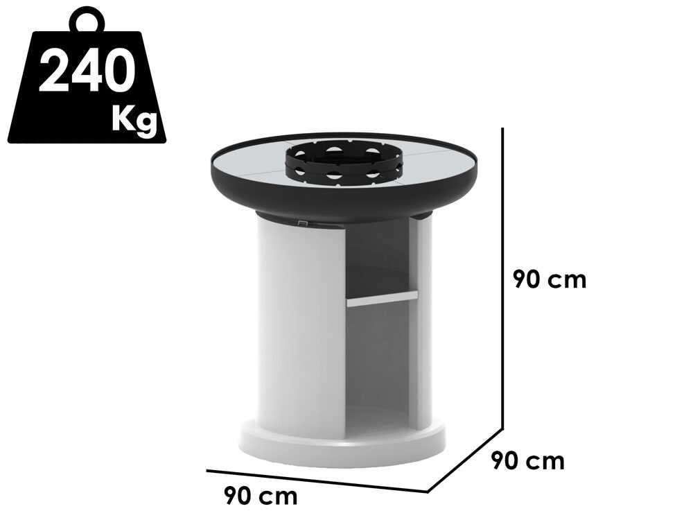 Palazzetti Apollo 90 - Grill - für Holz und Holzkohle
