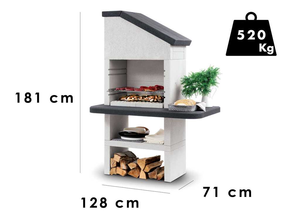 Palazzetti Dubai - Grillkamin - für Holz und Holzkohle