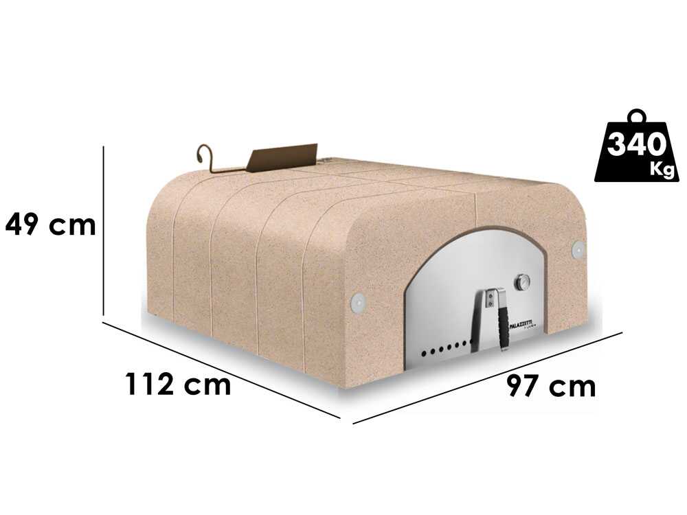 Palazzetti Easy Large - Backofen Pizzaofen - Innenraum: 77x96 cm - 6 Pizzen