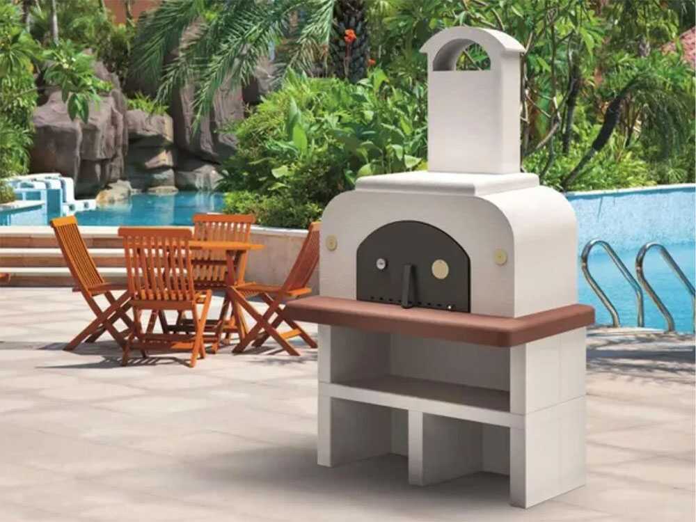 Palazzetti Easy Medium mit Unterbau - Holzbackofen Pizzaofen - Innenraum 77x65 cm – Bild 3