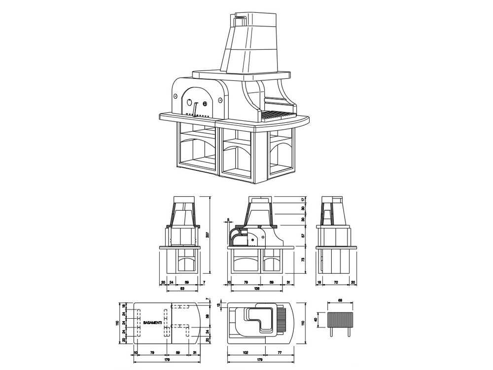 Palazzetti Parenzo - Grillkamin-Holzbackofen – Bild 3