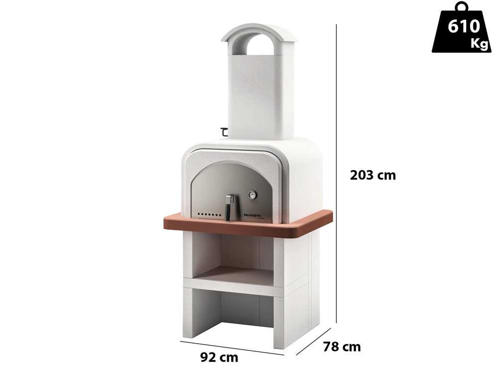 Palazzetti Stefy - Holzbackofen für den Außenbereich - Backraum 52x51 cm