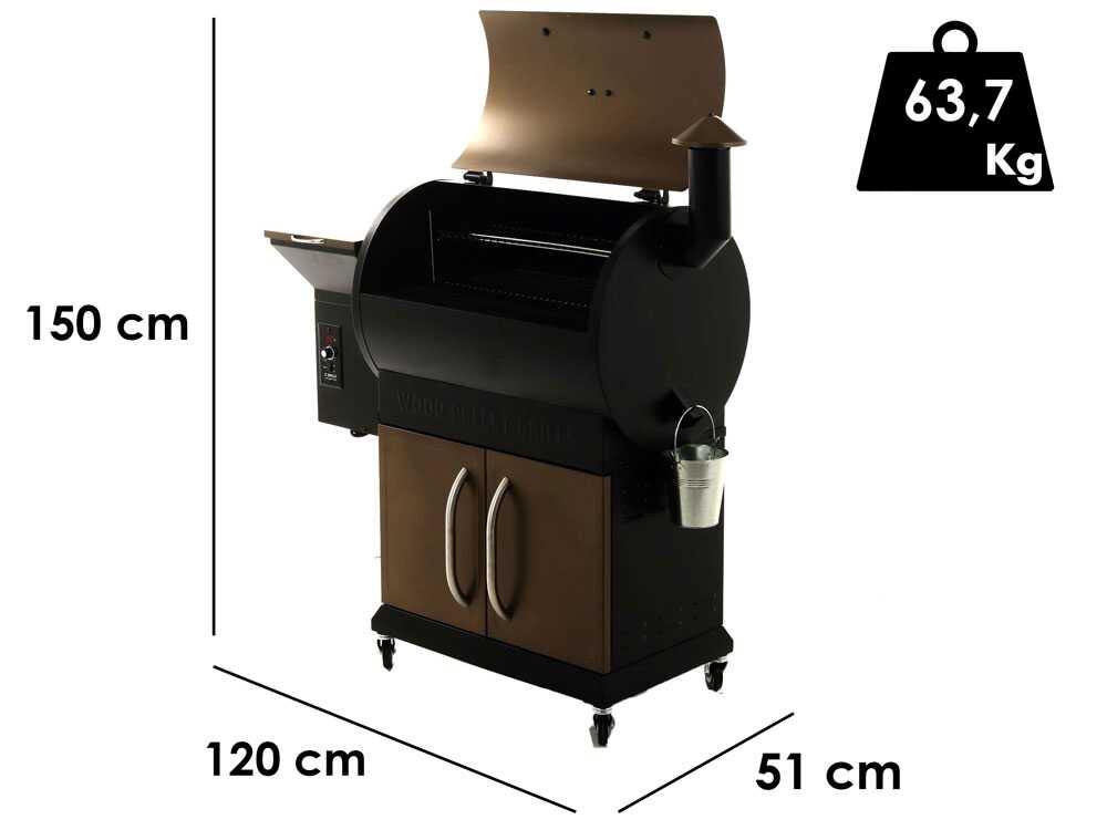 Pelletgrill ZGRILLS ZPG-700D - Grillrost aus Edelstahl - Kochfläche 66x49 cm