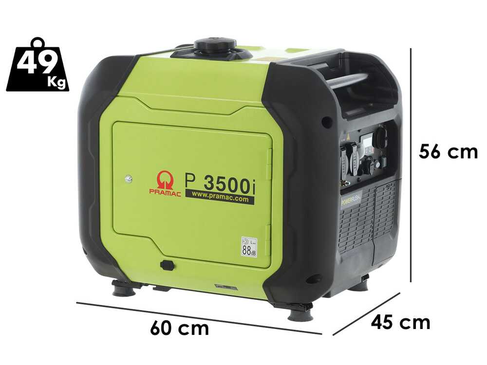 Pramac P3500I - Leiser Benzin Inverter-Stromerzeuger 3.3 kW - Dauerleistung 3 kW - 230V