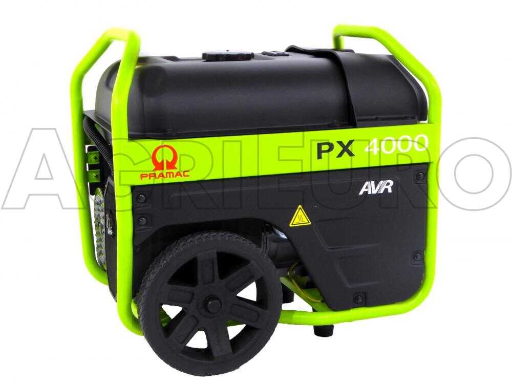 Pramac PX 4000 - Benzin-Stromerzeuger mit Rädern und AVR-Regelung 2.7 kW - Dauerleistung 2.3 kW - 230V – Bild 3