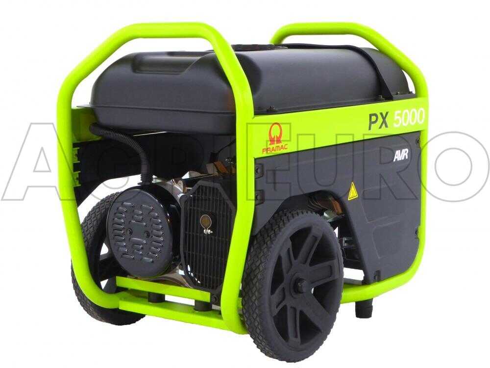 Pramac PX 5000 - Benzin-Stromerzeuger mit Rädern und AVR-Regelung und Elektrostarter - Dauerleistung 3.8 kW - 230V – Bild 3