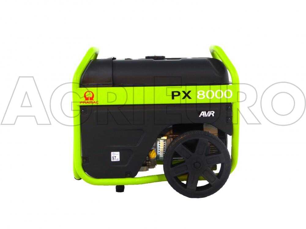 Pramac PX 8000 - Benzin Stromerzeuger 400V - 4.8 kW - mit Rädern - E-Starter