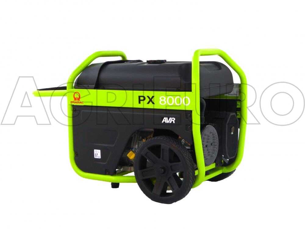 Pramac PX 8000 - Benzin Stromerzeuger 400V - 4.8 kW - mit Rädern - E-Starter – Bild 4