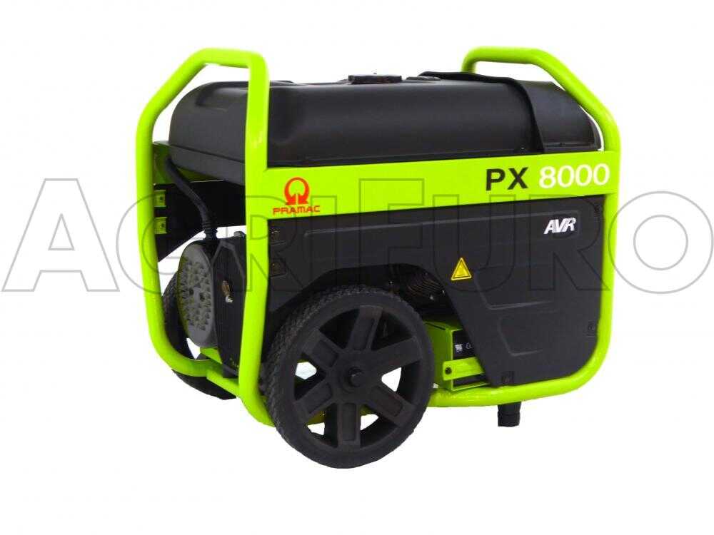 Pramac PX 8000 - Benzin-Stromerzeuger mit Rädern mit AVR-Regelung und Elektrostarter 5.4 kW - Dauerleistung 4.5 kW - 230V – Bild 4