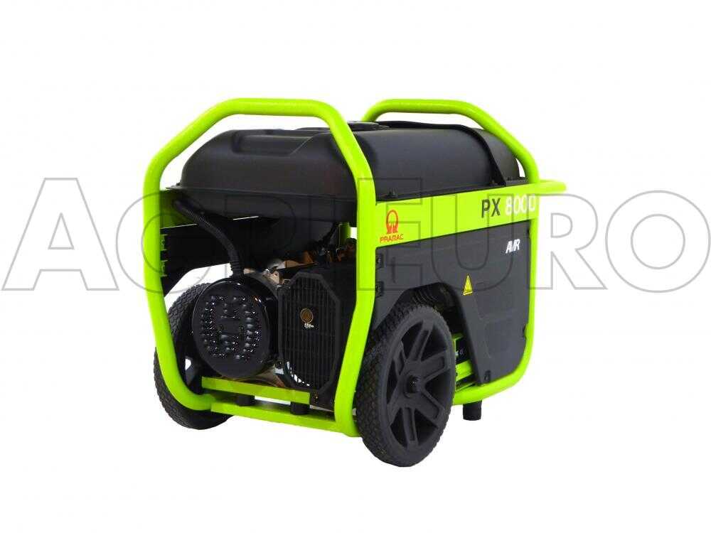 Pramac PX 8000 - Benzin-Stromerzeuger mit Rädern mit AVR-Regelung und Elektrostarter 5.4 kW - Dauerleistung 4.5 kW - 230V – Bild 3