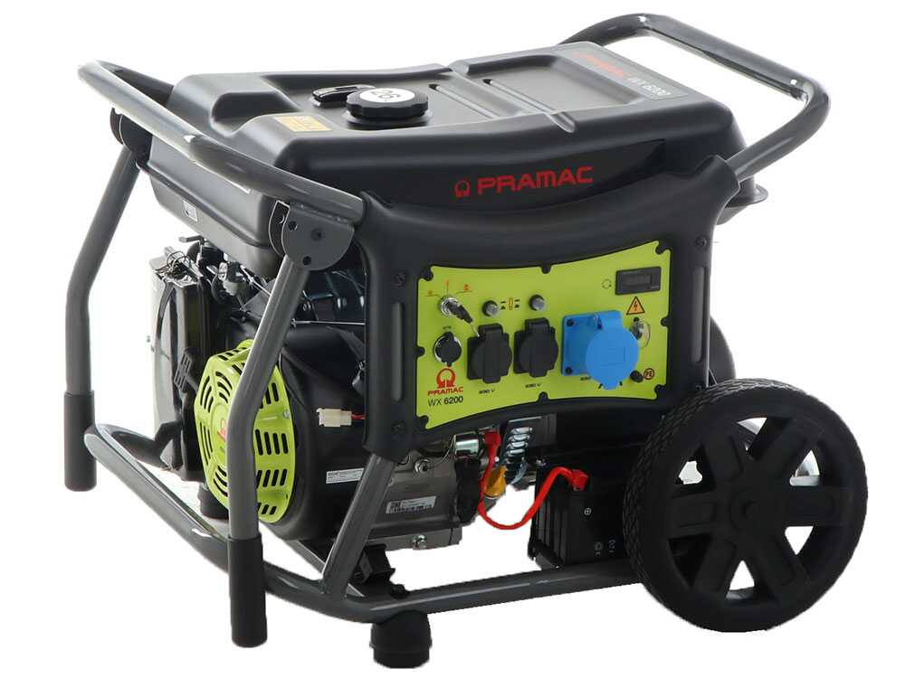 Pramac WX 6200 ES - Benzin-Stromerzeuger auf Rädern 5.8 kW - Dauerleistung 5.3 kW - 230V + ATS – Bild 4