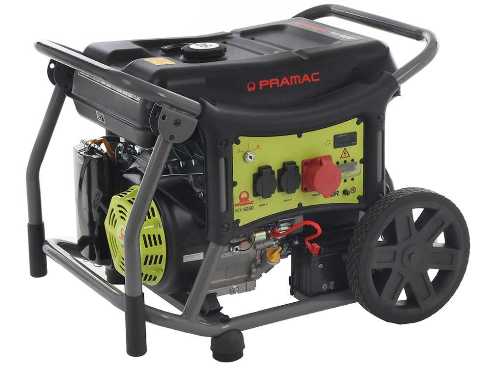 Pramac WX 6250 ES - Benzin Stromerzeuger mit Rädern 6.1 kW - Dauerleistung 5.5 kW - 400V – Bild 4