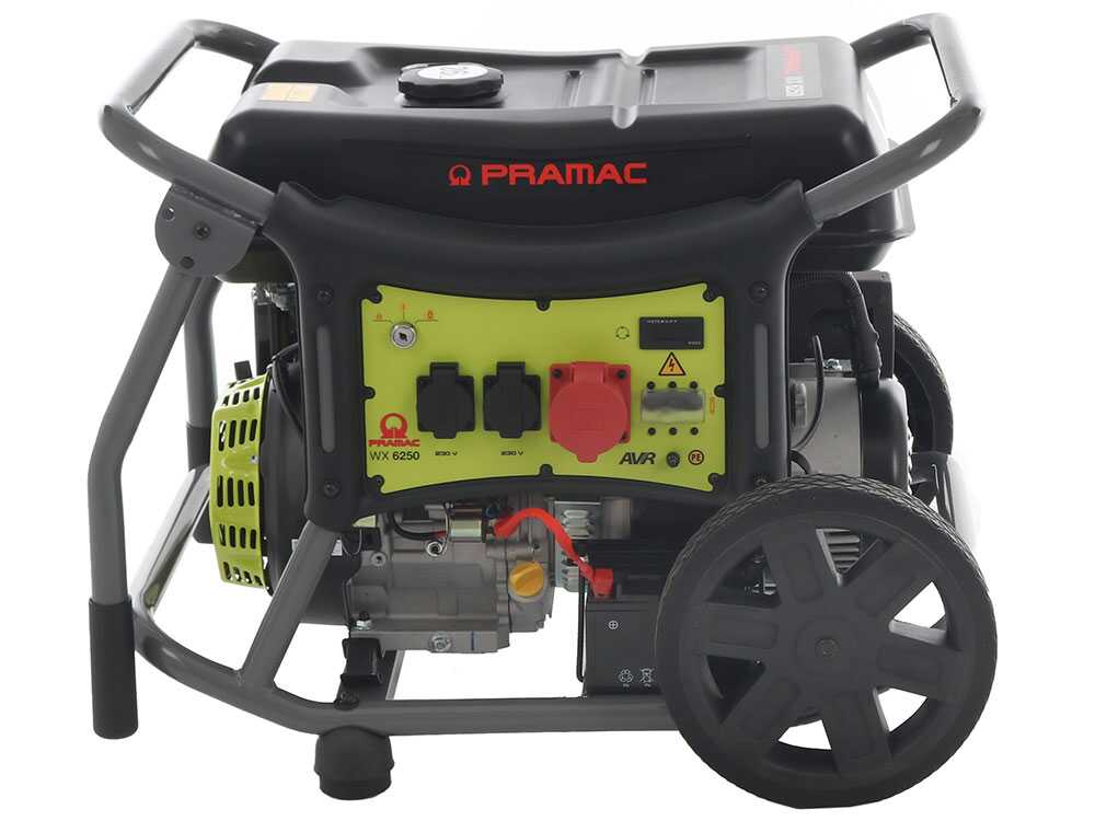 Pramac WX 6250 ES - Benzin Stromerzeuger mit Rädern 6.1 kW - Dauerleistung 5.5 kW - 400V – Bild 3