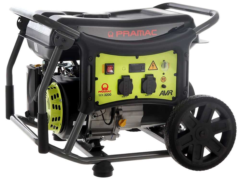 Pramac WX3200 - Stromerzeuger mit Rädern 2.85 kW - Dauerleistung 2.45 kW - 230V – Bild 4