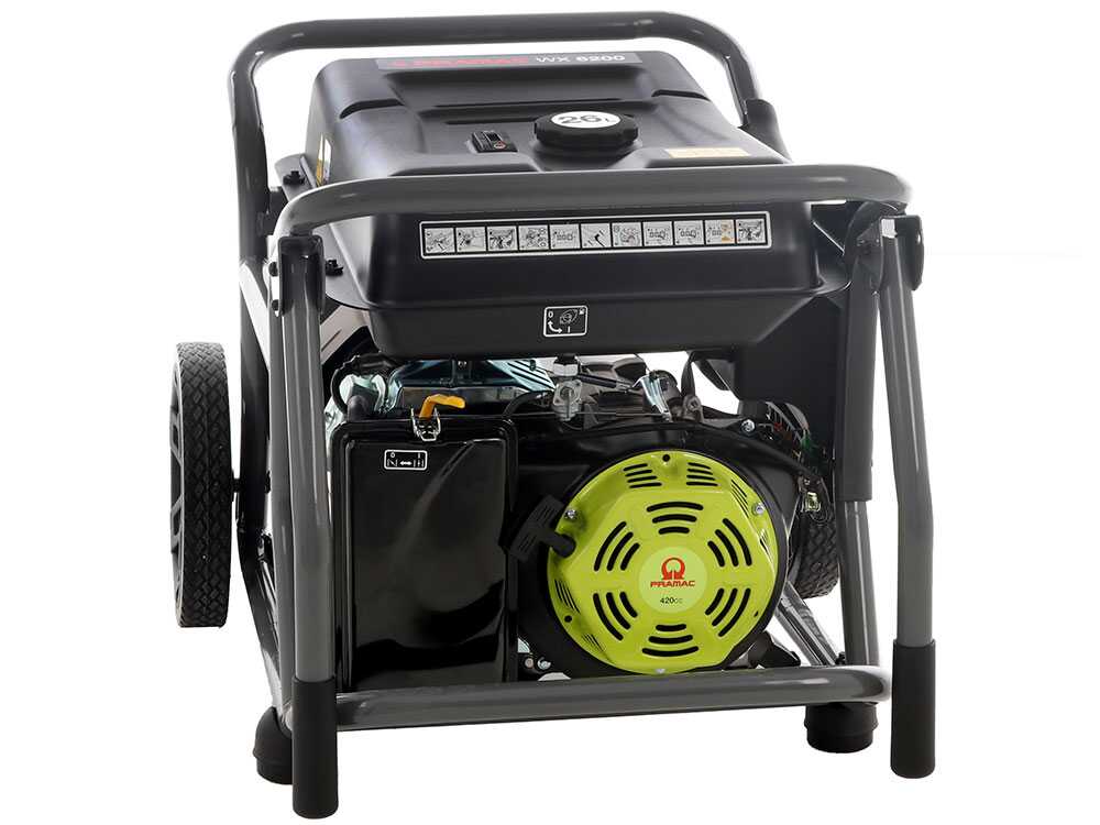 Pramac WX6200 - Benzin-Stromerzeuger mit Rädern und AVR-Regelung - Dauerleistung 5.4 kW - 230V – Bild 3
