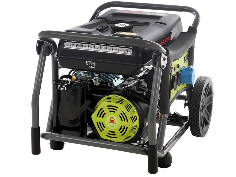 Pramac WX6200 - Benzin-Stromerzeuger mit Rädern und AVR-Regelung - Dauerleistung 5.4 kW - 230V – Bild 4