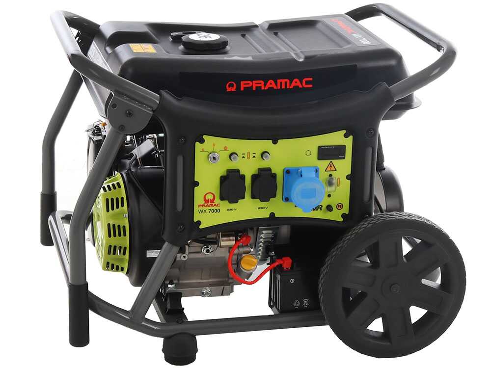 Pramac WX7000 - Benzin-Stromerzeuger mit Rädern und AVR-Regelung und Elektrostarter 6.1 kW - Dauerleistung 5.8 kW - 230V – Bild 4