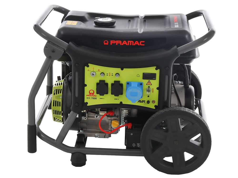 Pramac WX7000 - Benzin-Stromerzeuger mit Rädern und AVR-Regelung und Elektrostarter 6.1 kW - Dauerleistung 5.8 kW - 230V – Bild 3