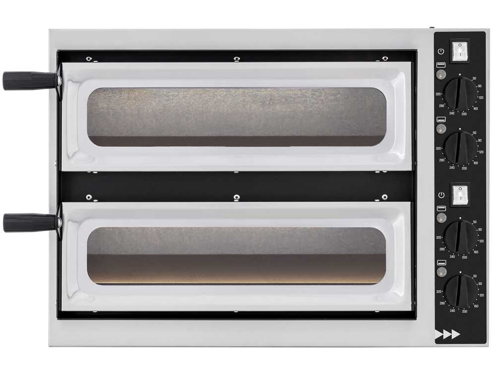 Prismafood SMALL BASIC 2/40 VETRO 4T - Pizzaofen- 4 Thermostate – Bild 3