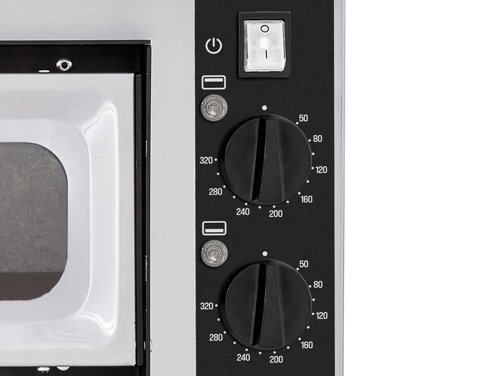 Prismafood SMALL BASIC 2/40 VETRO 4T - Pizzaofen- 4 Thermostate – Bild 4