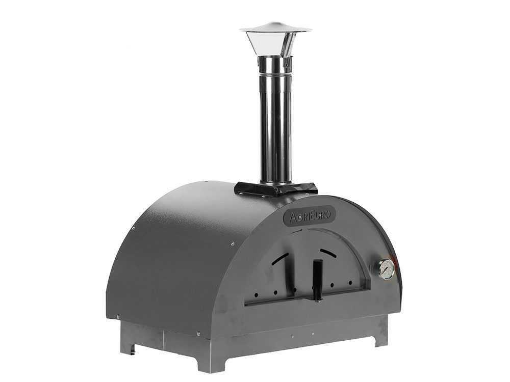 Quattro Stagioni Holzbackofen für Pizza - Farbe: Anthrazit - für 1 Pizza – Bild 3