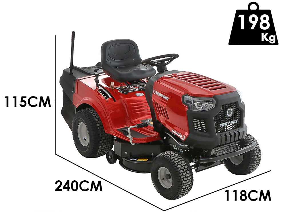 Rasentraktor Troy Bilt Horse 105T-R - Hydrostatgetriebe - Fangkorb
