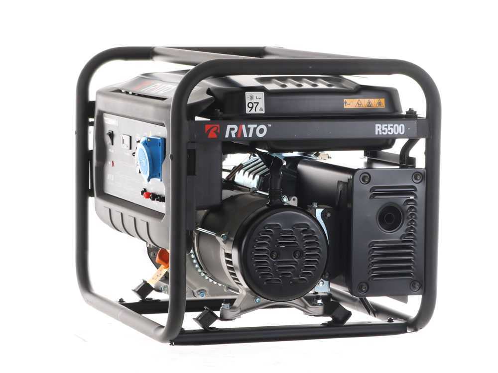 Rato R5500 AVR - Benzin-Stromerzeuger mit AVR-Regelung 5.5 kW - Dauerleistung 5 kW - 230V – Bild 2