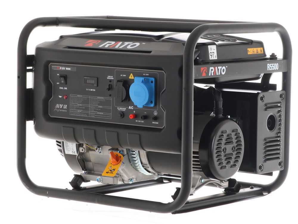 Rato R5500 AVR - Benzin-Stromerzeuger mit AVR-Regelung 5.5 kW - Dauerleistung 5 kW - 230V – Bild 3