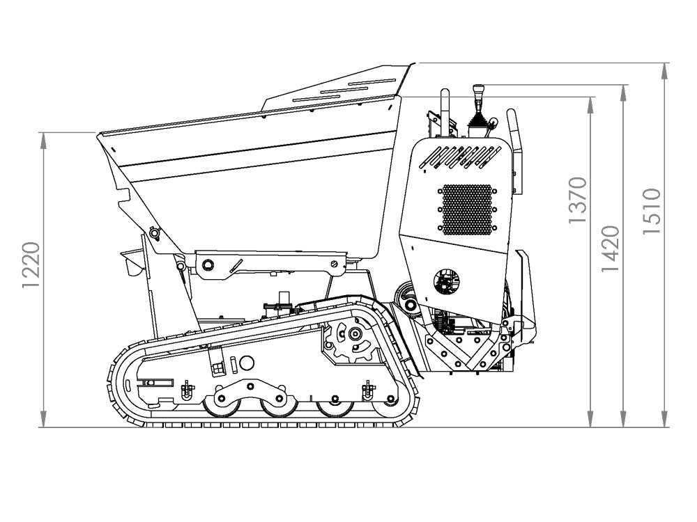 Raupendumper AgriEuro Top-Line CARGO L 10000 HED 4.0 - Honda GXe630 – Bild 4