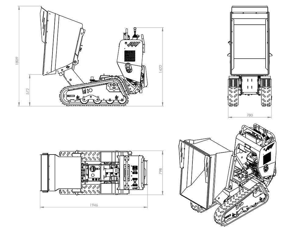 Raupendumper AgriEuro Top-Line RAPTOR 7800 HD - Honda GX390 – Bild 4