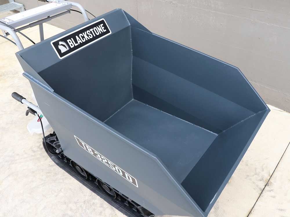 Raupendumper BlackStone TB 3250 D - manuelle Dumper Mulde - maximale Tragfähigkeit 320 kg – Bild 2
