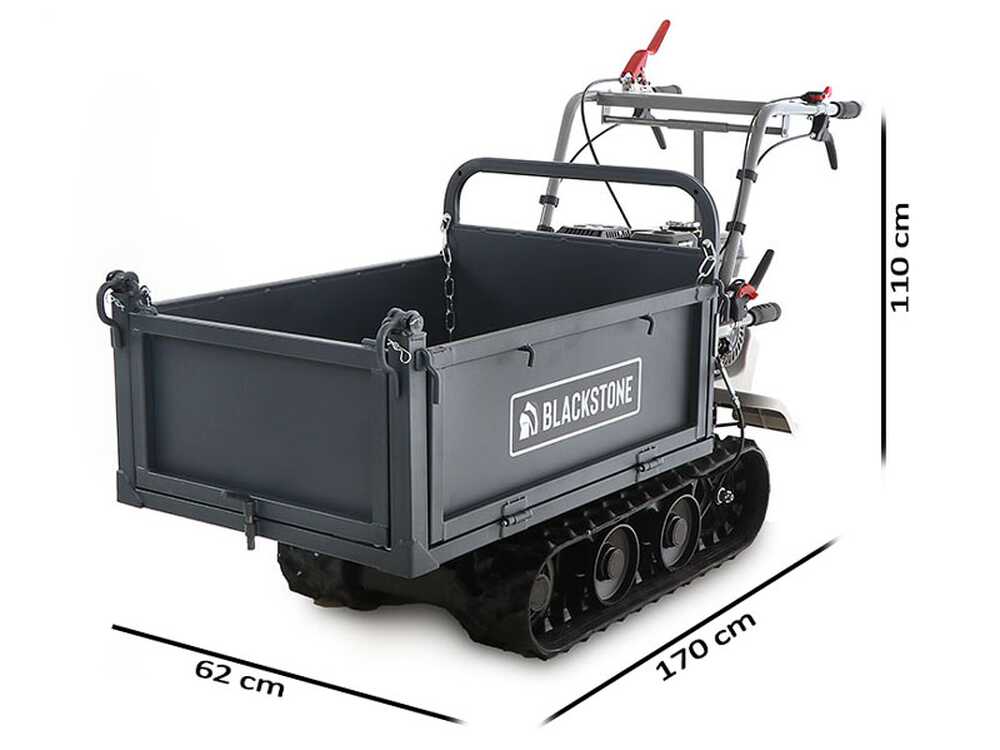 Raupendumper Blackstone TB 3250 F mit kippbarer Bordwand - Tragfähigkeit 320 Kg