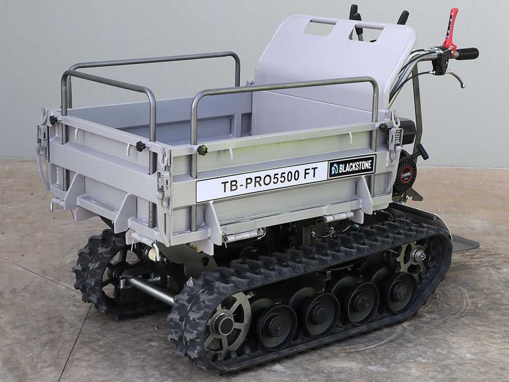 Raupendumper Blackstone TB-PRO 5500 FT - Kippbare, ausziehbare Mulde 500 Kg – Bild 3