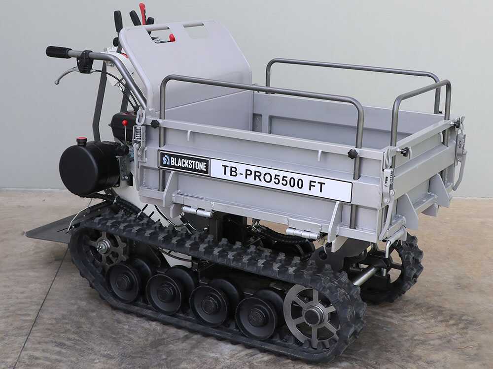 Raupendumper Blackstone TB-PRO 5500 FT - Kippbare, ausziehbare Mulde 500 Kg – Bild 4