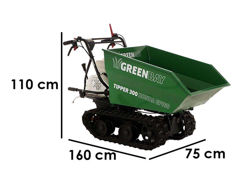 Raupendumper  Dumper GreenBay Tipper 300 - Honda GP160 Motor