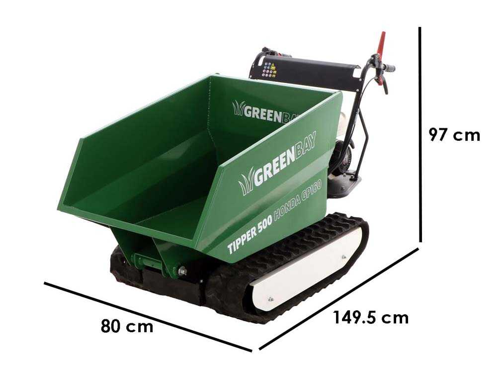 Raupendumper  Dumper GreenBay Tipper 500 -  Hondamotor GP160