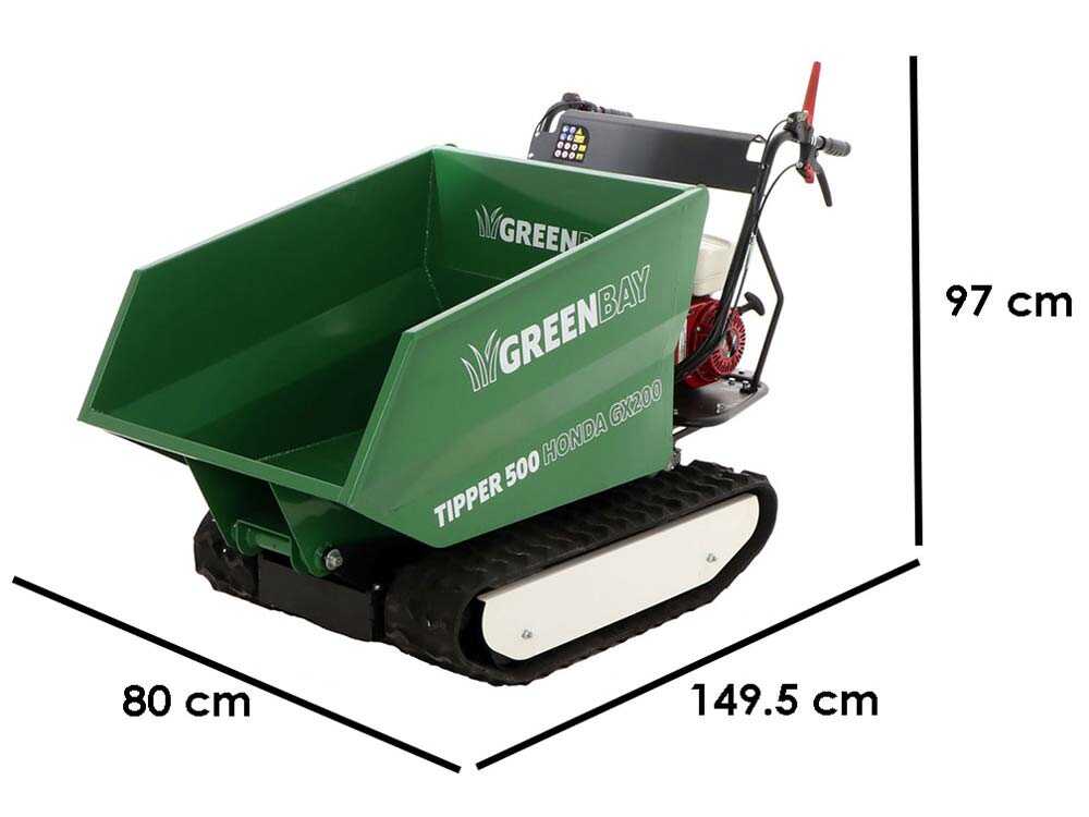 Raupendumper  Dumper GreenBay Tipper  500 - Hondamotor GX200